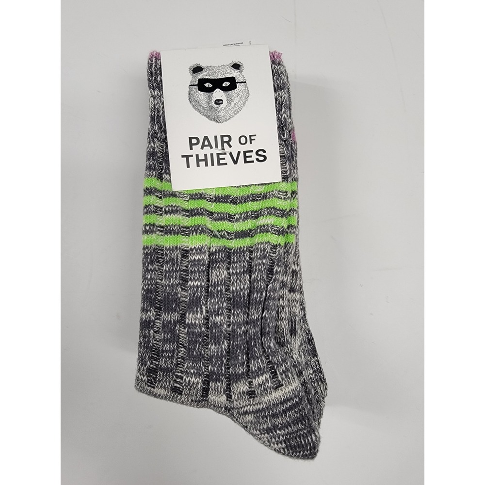 Pair of Thieves Socks Mens 6-12 3 Pair Reinforced Boot Crew Socks NWT - Picture 4 of 4